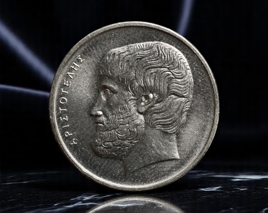 GREECE: Aristotle - 5 Drachmai Coin, 1980 (23mm) (1 of 2)