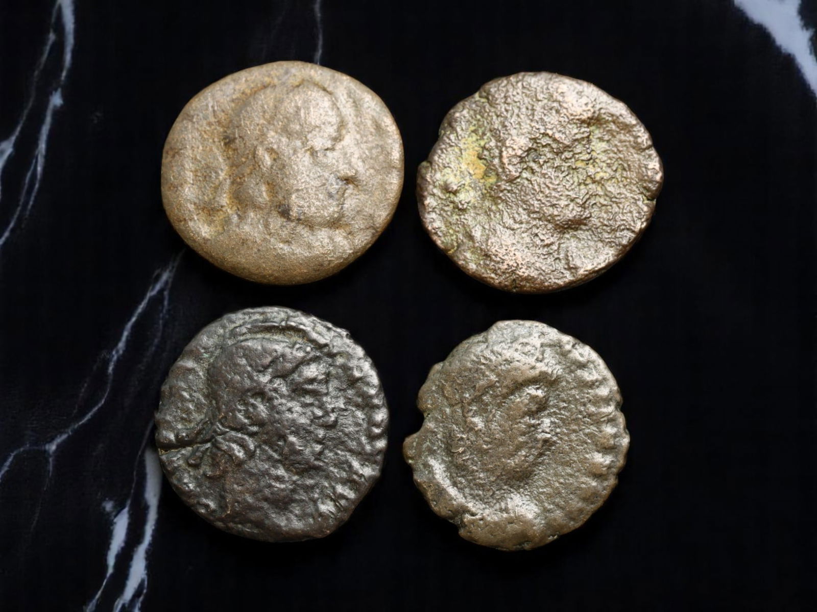 ROMAN EMPIRE: Provincial Rule - Lot of 4 AE Bronze Coins, c.3rd-4th Century, Avg. 14mm (1 of 2)