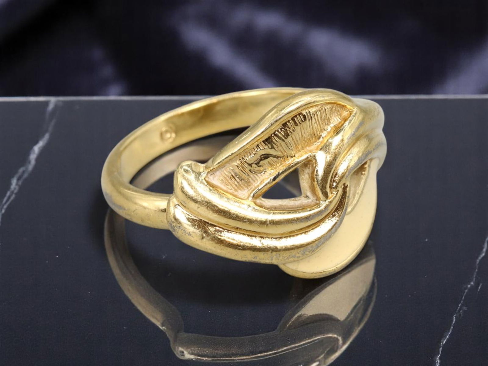 MID-CENTURY MODERNIST Sculptural Knot Ring - Abstract Form (6.25 US) (1 of 2)