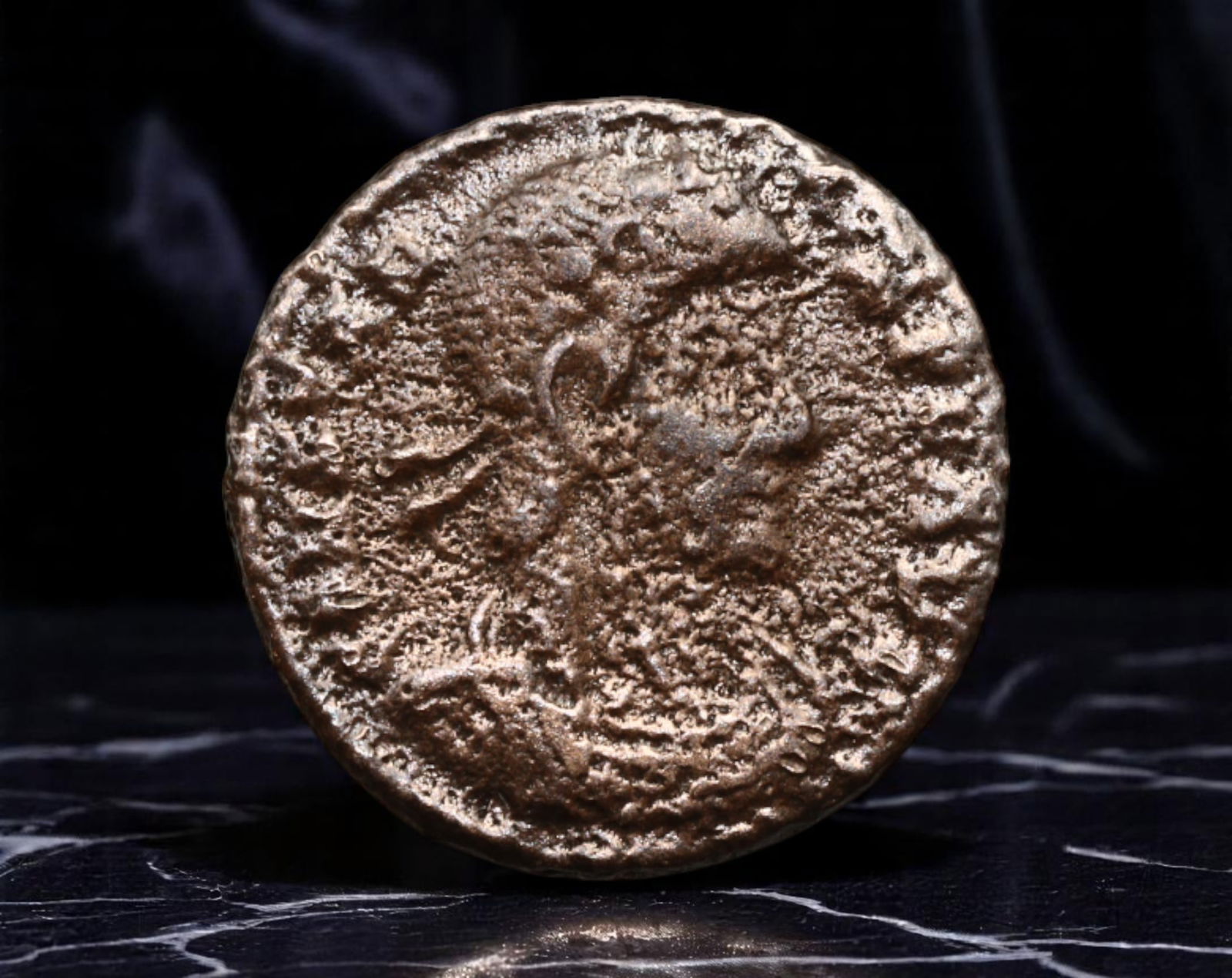 ROMAN EMPIRE: Constantine I - Victory of the Christian Empire AE3 Coin, ca. 330 AD, 15mm (1 of 2)
