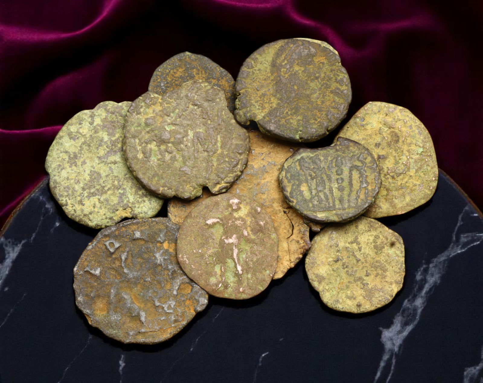 ROMAN EMPIRE: Lot of 11 Late Roman AE Coin Hoard, ca. 250-400 AD, 12-22mm (1 of 1)