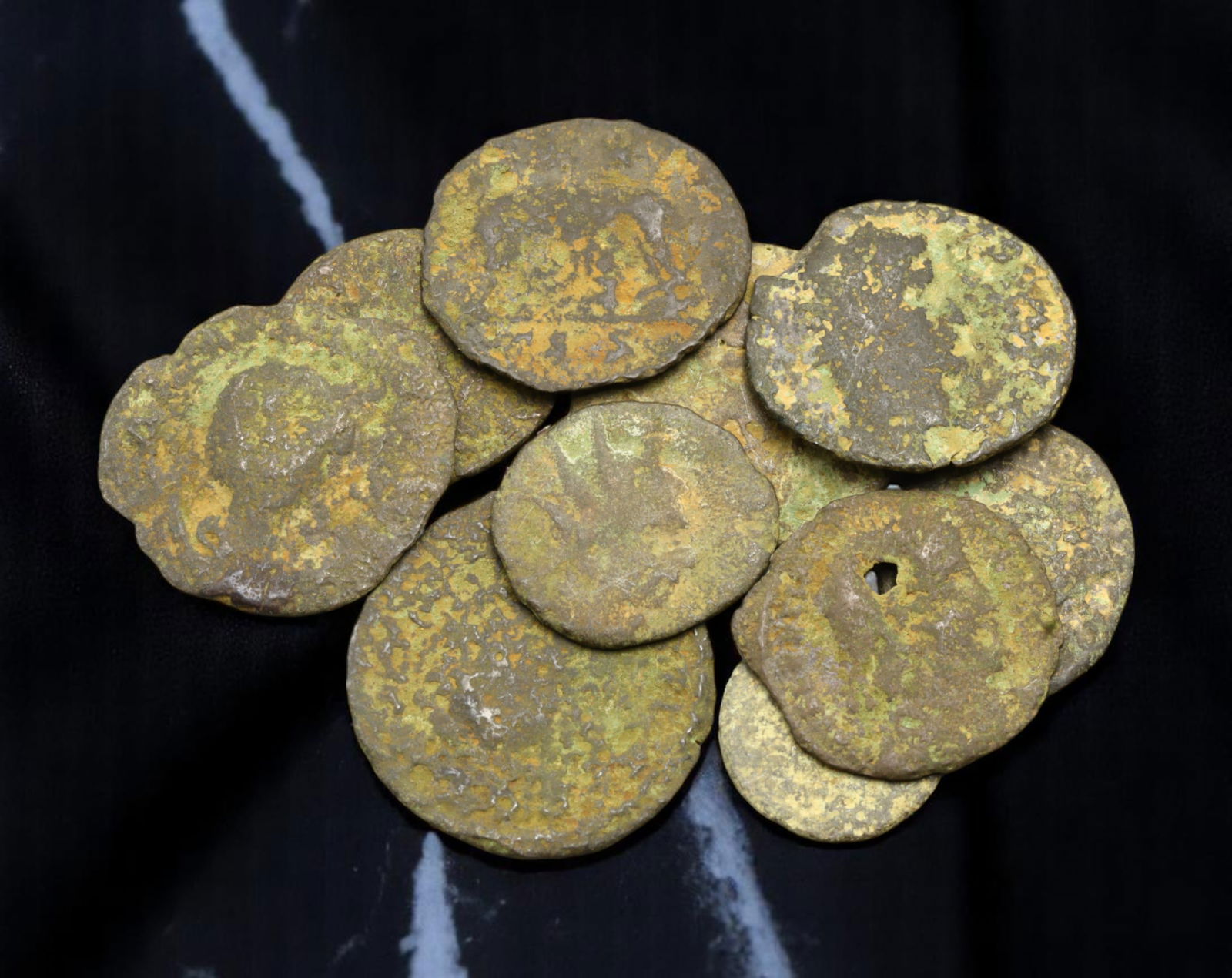 ROMAN EMPIRE: Lot of 10 AE Bronze Coins, Various Emperors, 3rd-4th Century AD, 12-20mm (1 of 1)