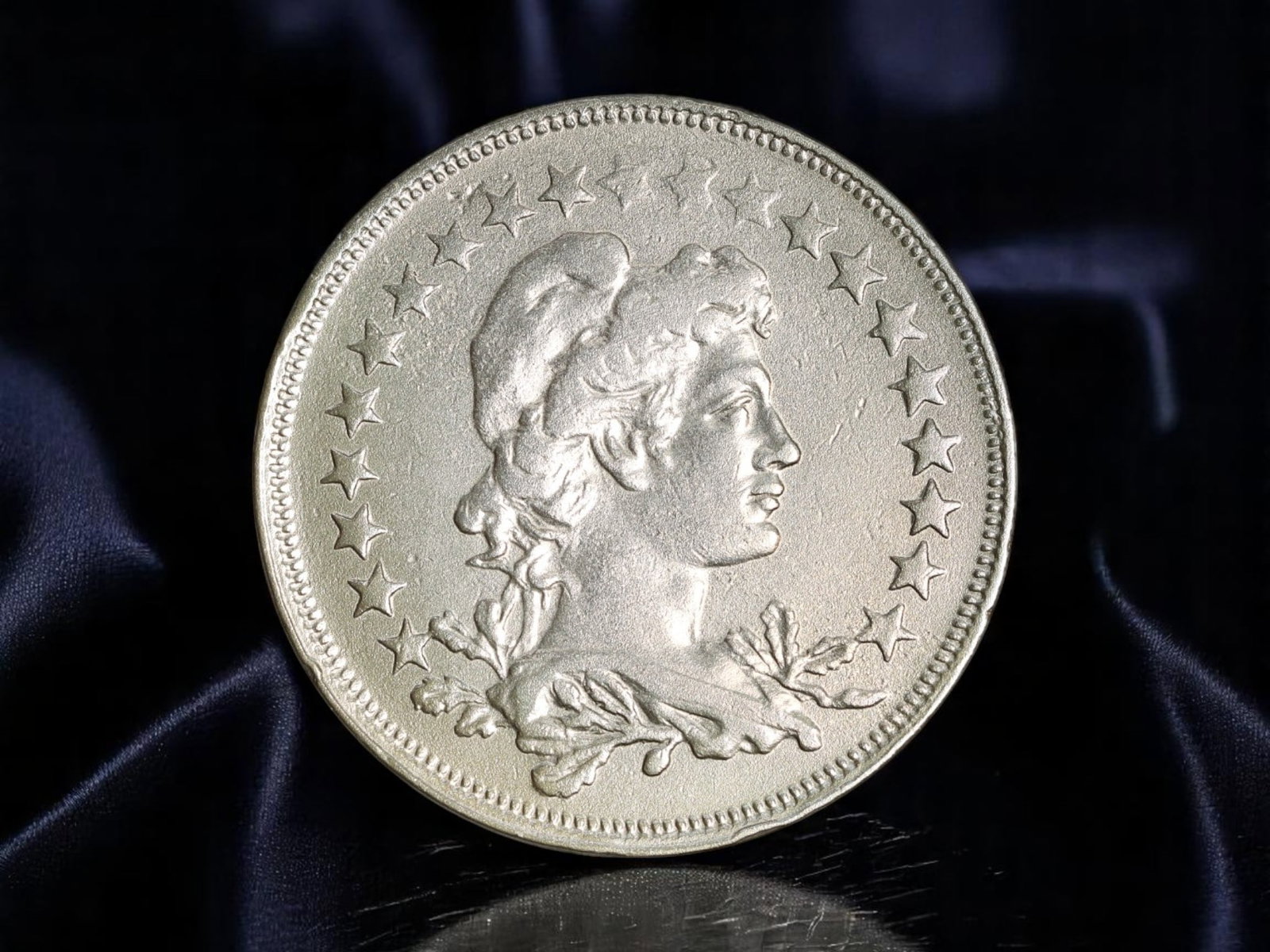 BRAZIL: Republic Triumph - Liberty Wreath 400 Reis Coin, 1920, 30mm: Struck at the dawn of Brazil's republican maturity, this 1920 400 Reis coin offers a bold celebration of civic identity. Encircled by 21 radiant stars, an allegorical bust of Liberty gazes eastward, c
