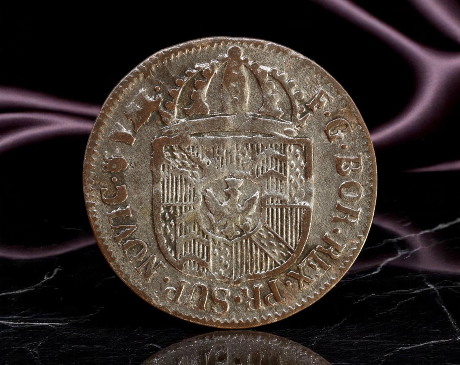 SWITZERLAND/NEUCHATEL: Royal Sovereignty - Cross & Crown Half Batzen Coin, 1791, 22mm: Struck under the suzerainty of the King of Prussia, this 1791 half batzen from Neuchatel illustrates the curious entanglement of Swiss cantonal identity and Prussian dynastic control. The crowned Hohe