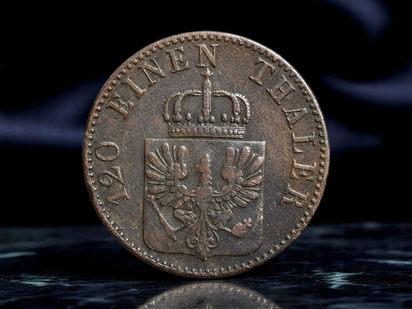 PRUSSIA: Monarchical Order - Royal Arms 3 Pfennige Coin, 1860 A Berlin Mint, 24mm: This 1860 Prussian 3 Pfennige coin embodies the enduring symbolism of monarchical authority in a pre-unification German landscape. Issued under the Kingdom of Prussia, its crowned arms boldly dominate