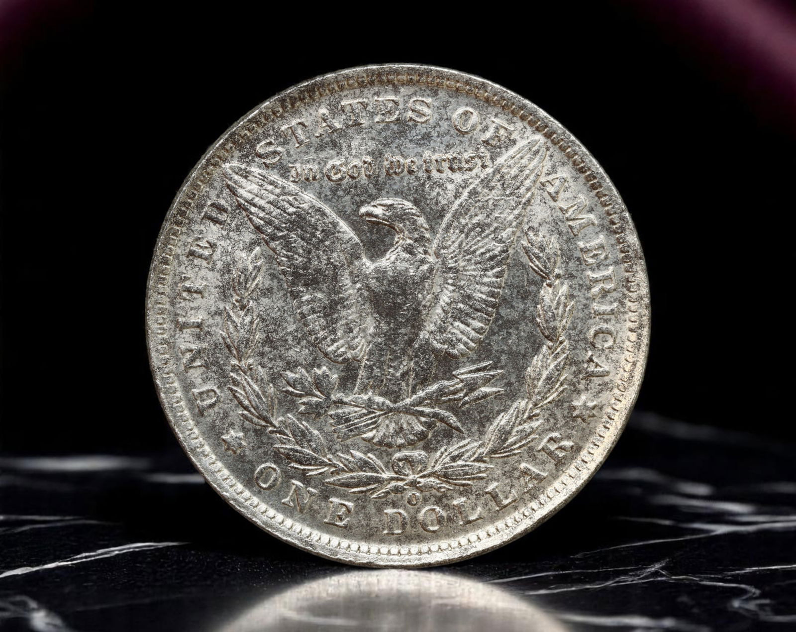 UNITED STATES: Liberty Ascendant - Morgan Dollar Tribute Coin (Modern Striking), 1883 Style, 37mm: Strikingly reimagined in silvered detail, this modern striking captures the powerful visual legacy of the 1883 Morgan Dollar-an emblem of post-Civil War renewal and economic ambition. Liberty appears