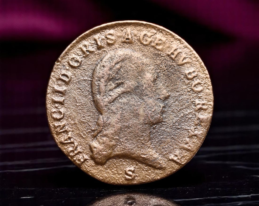 AUSTRIA: Imperial Authority - Franz I 1 Kreuzer Coin, 1800 S Mint, 24mm (1 of 2)