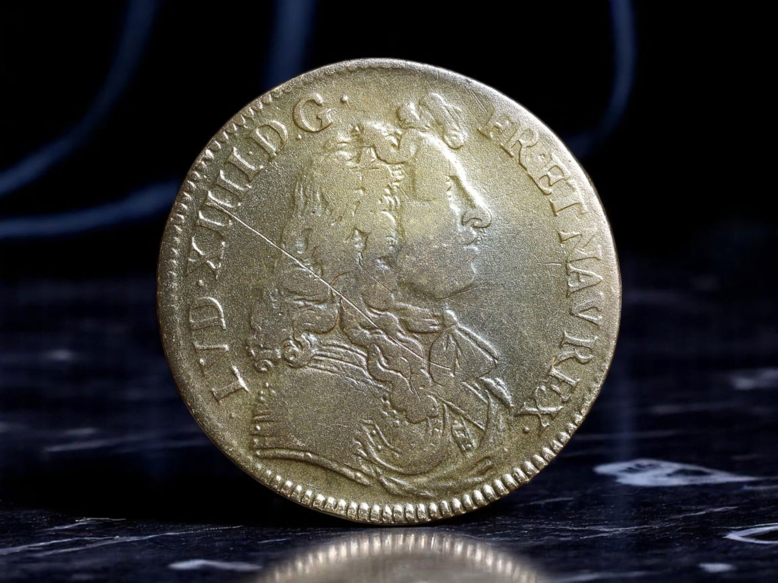 FRANCE: Royal Alliance - Louis XVI and Marie Antoinette Double Portrait Jeton, c.1780s, 27mm: This evocative double-portrait jeton captures the marital and political union of Louis XVI and Marie Antoinette at the very zenith of Ancien Regime France. Rendered in dignified profile, the king and