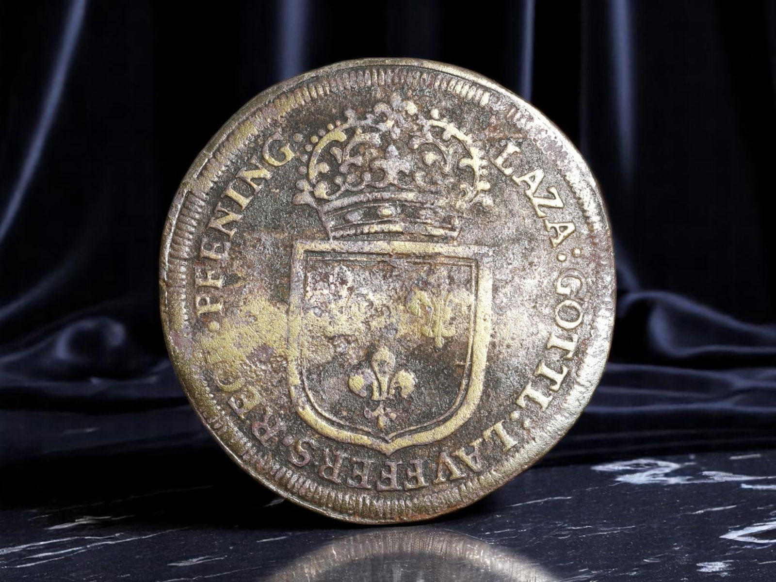 HOLY ROMAN EMPIRE: Free Imperial City of Goslar - Civic Allegiance Pfennig Token, c.1670s, 28mm (1 of 2)