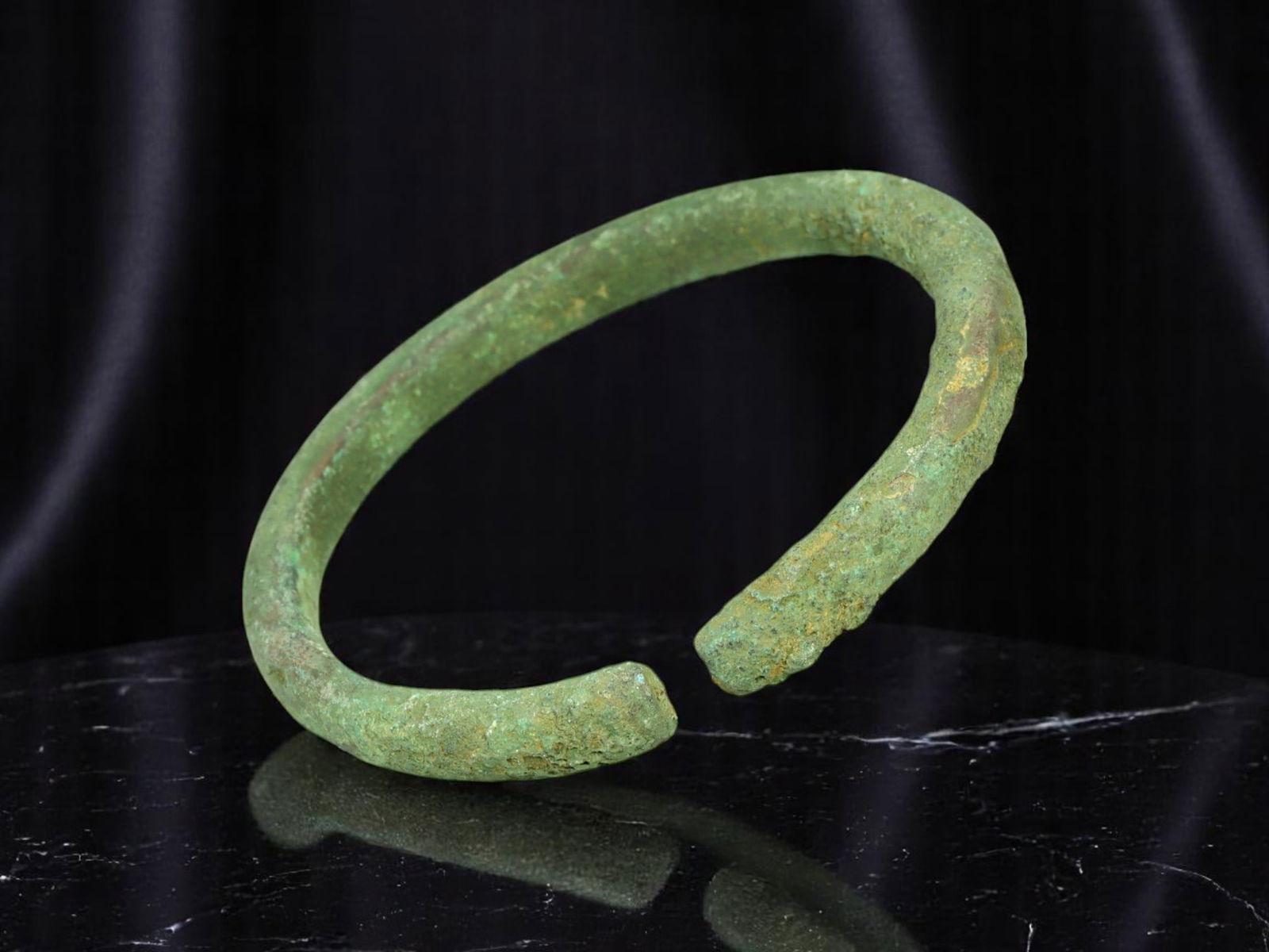 CELTIC PROTO-CURRENCY Ring - Thick-Form Open Loop with Angular Ends (5.2 cm) (1 of 1)