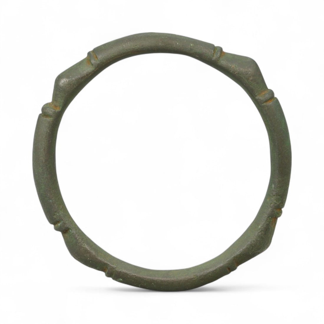 Ancient Celtic Geometric Segmental Bronze Bracelet, c. 3rd-1st Century BCE (1 of 2)