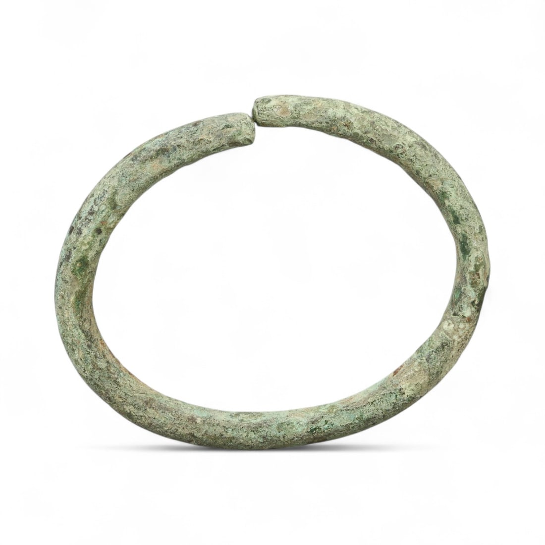 Ancient Celtic Bronze Trade Ring Bracelet, Minimalist Proto-Currency Torque, c. 800-500 BCE (1 of 2)