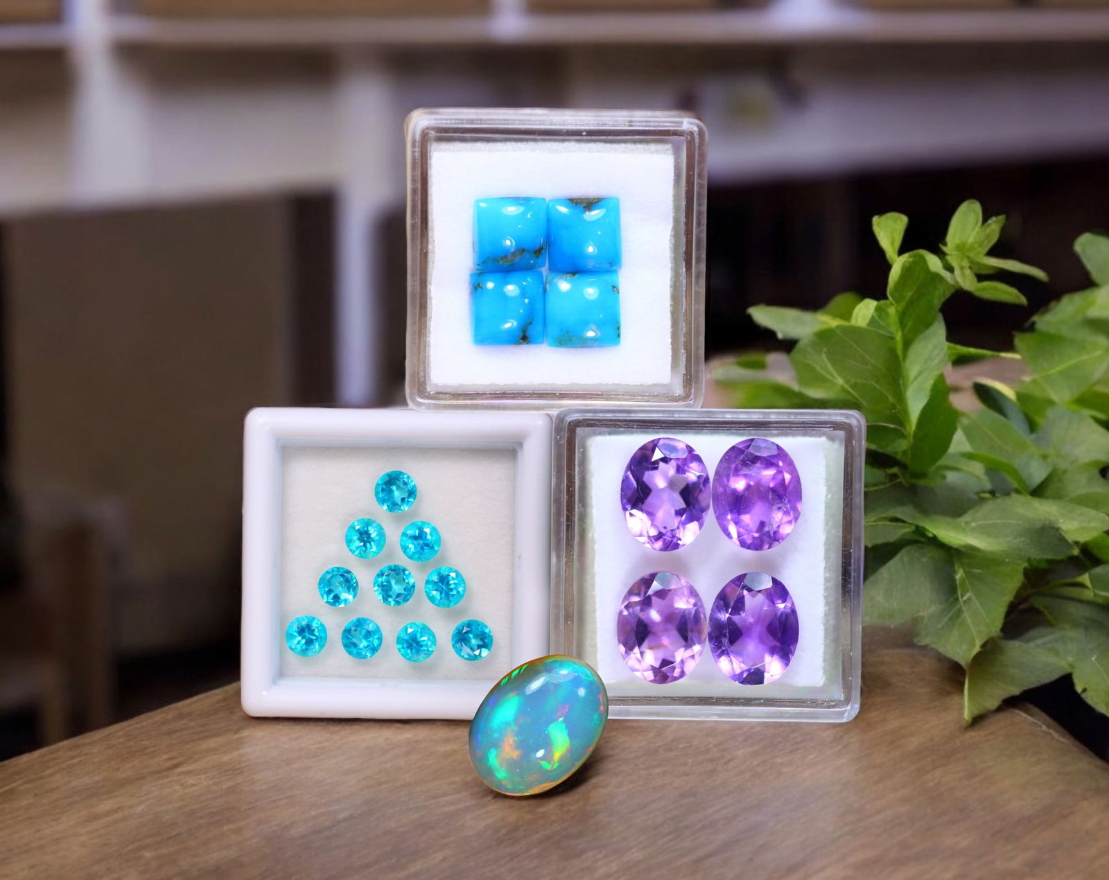 Chromatic Fusion - Opal, Amethyst, Apatite & Arizona Turquoise (1 of 1)