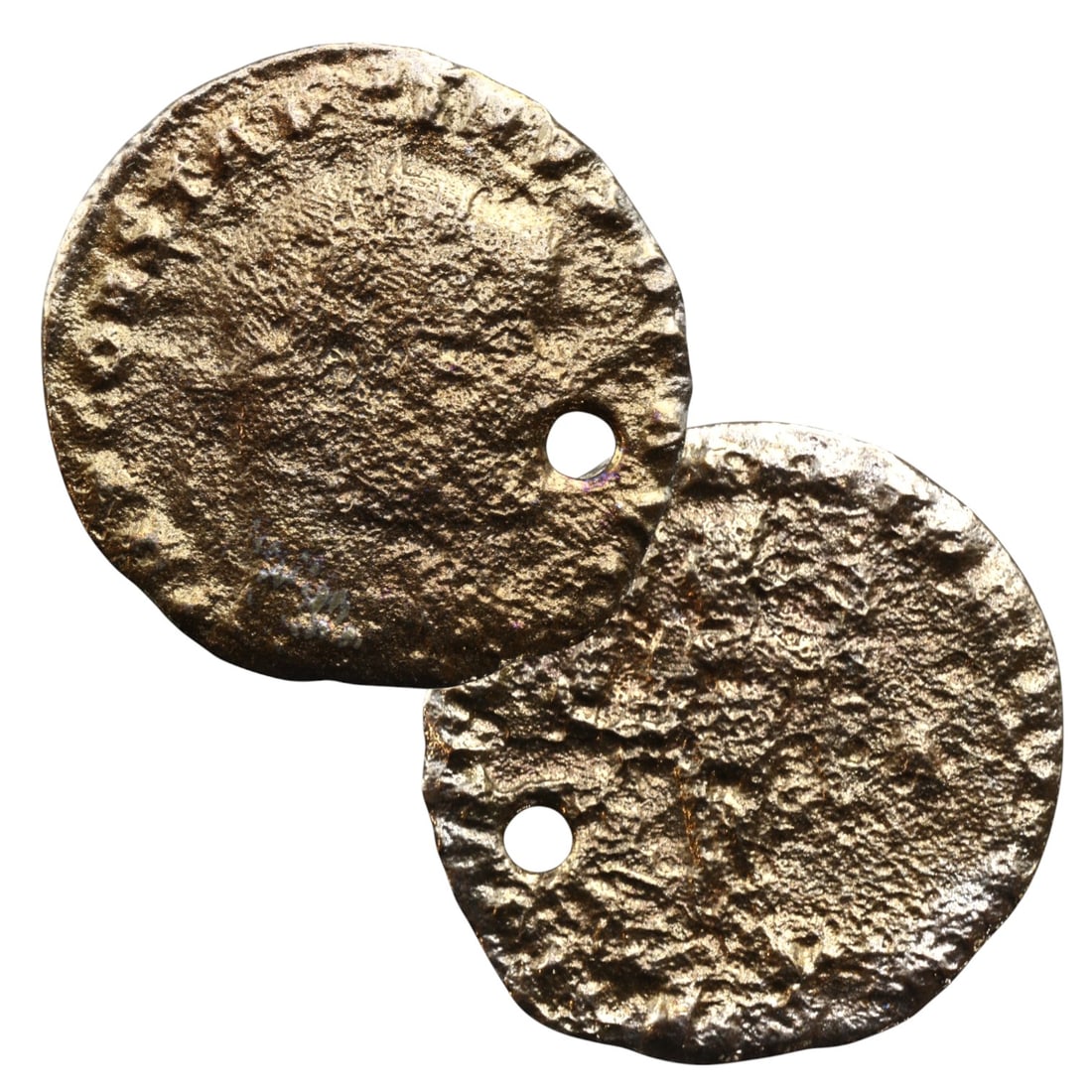 ANCIENT ROMAN EMPIRE: Ancient AE Bronze Coin Issue, 20mm: Issued during one of the most transformative epochs of the Roman Empire, this bronze coin embodies the endurance and adaptability of Roman statecraft across centuries. Its compact flan and timeworn su