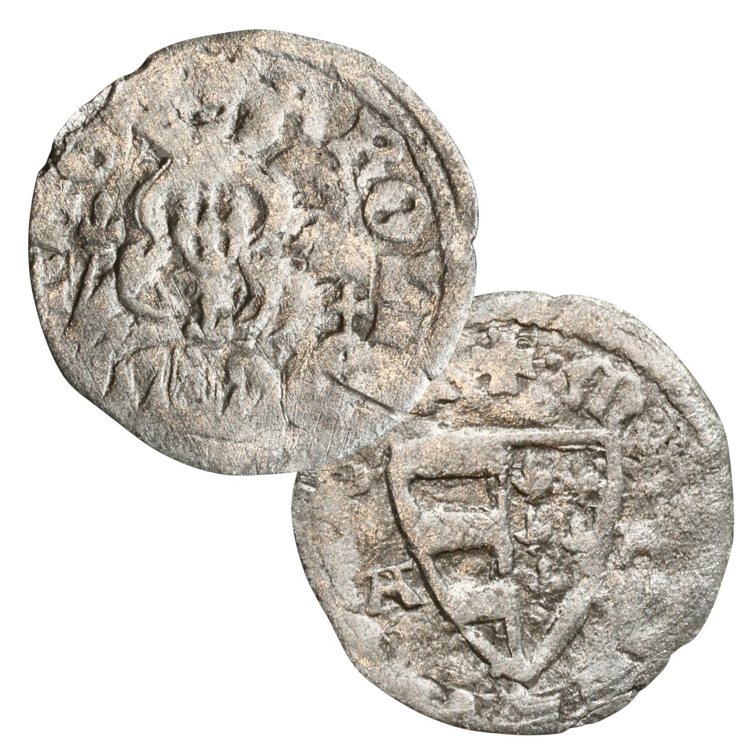 Ancient Medieval Hungarian Denar of King Charles I of Anjou, Silver Coin, Buda Mint, c. 1307-1342: Struck during the reign of Charles I Robert of Anjou, this medieval Hungarian denar is a captivating artifact from the early 14th century - a period when Hungary was undergoing significant consolidati