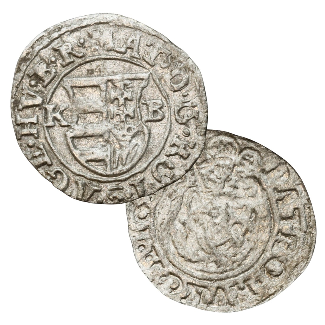Ancient Medieval Hungarian Gabor Bethlen Silver Denar, Crowned Madonna & Heraldic Shield, 1615: Struck under the principality of Gabor Bethlen, one of Transylvania's most culturally influential and diplomatically active rulers of the early 17th century, this silver denar dates to the year 1615 a