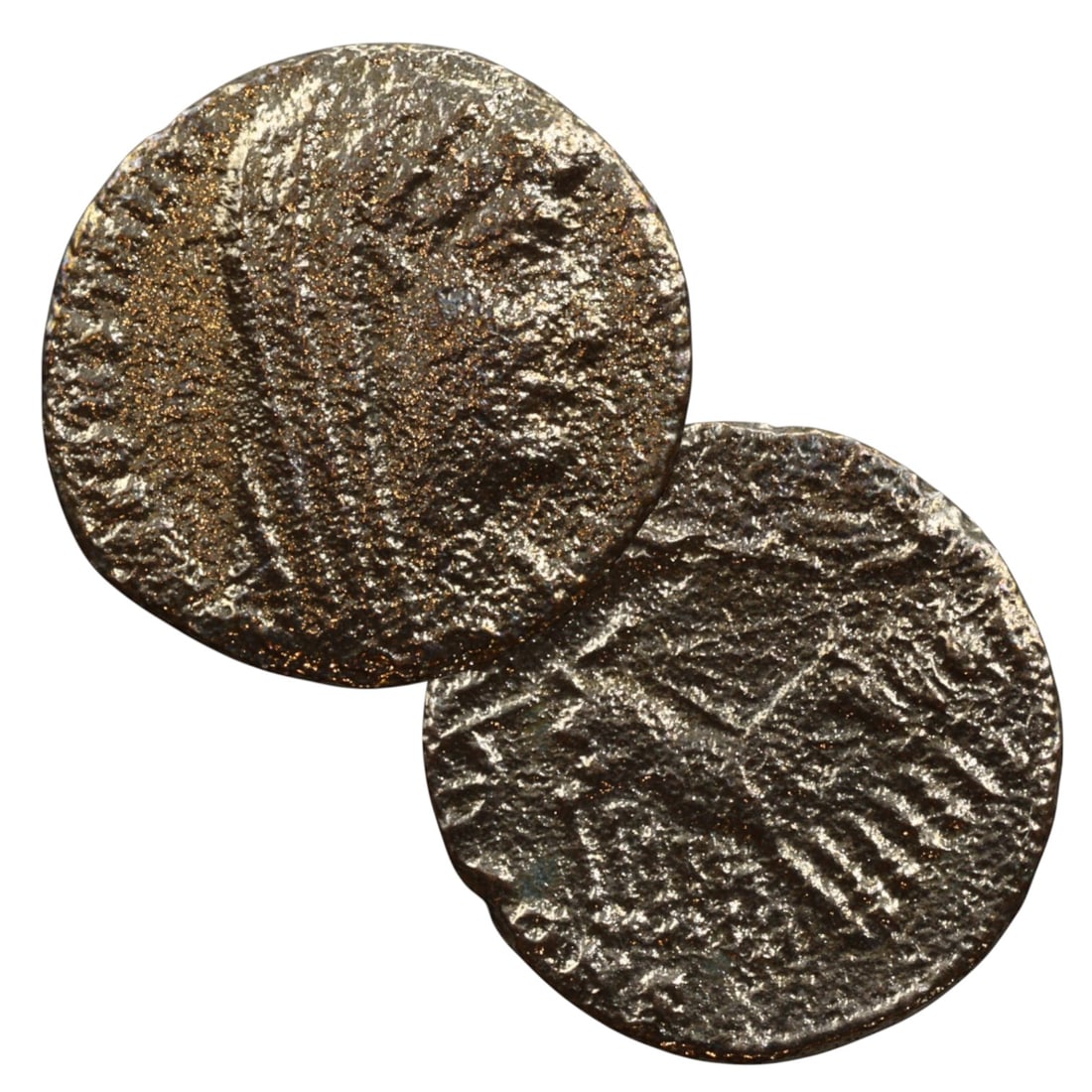 Ancient Roman Memorial Quadriga Follis of Divus Constantine I, 14mm, c. 337-340 CE (1 of 2)