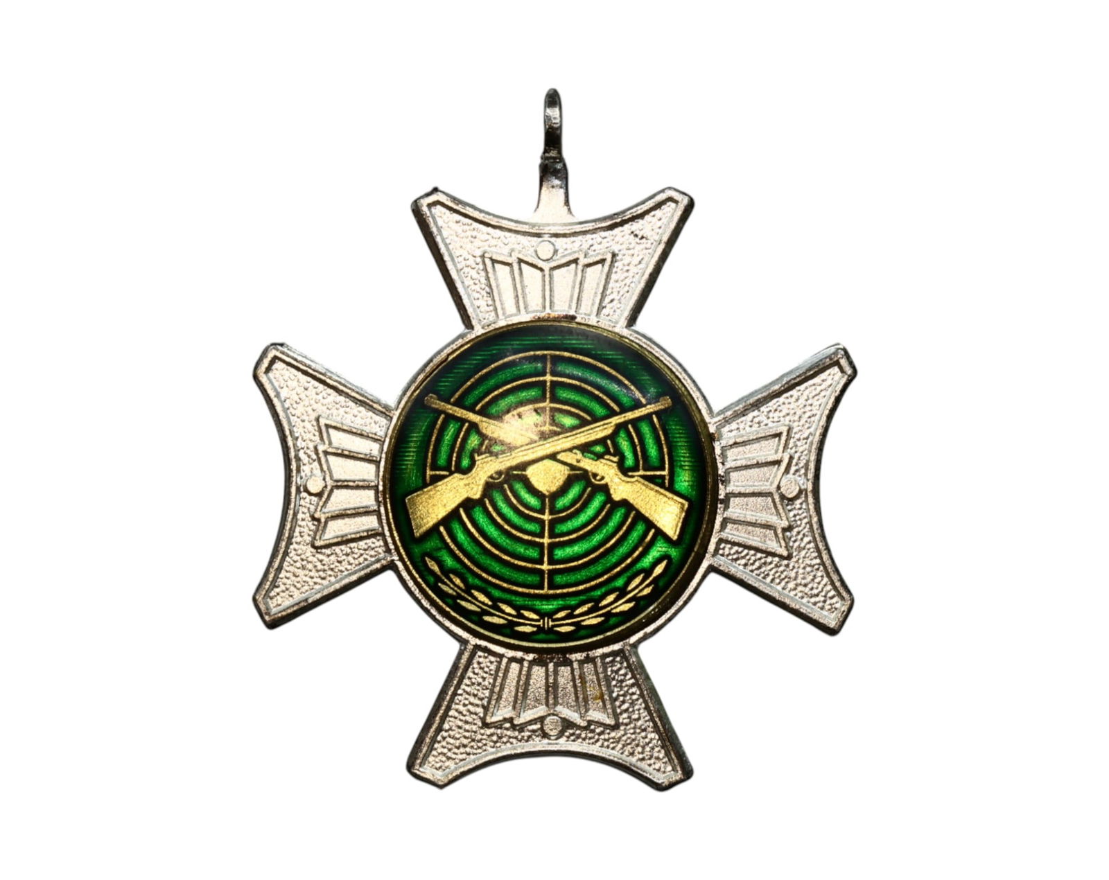 GERMANY: Marksman's Merit - Crossed Rifles Target Award Medal, 1995, 43mm (1 of 2)