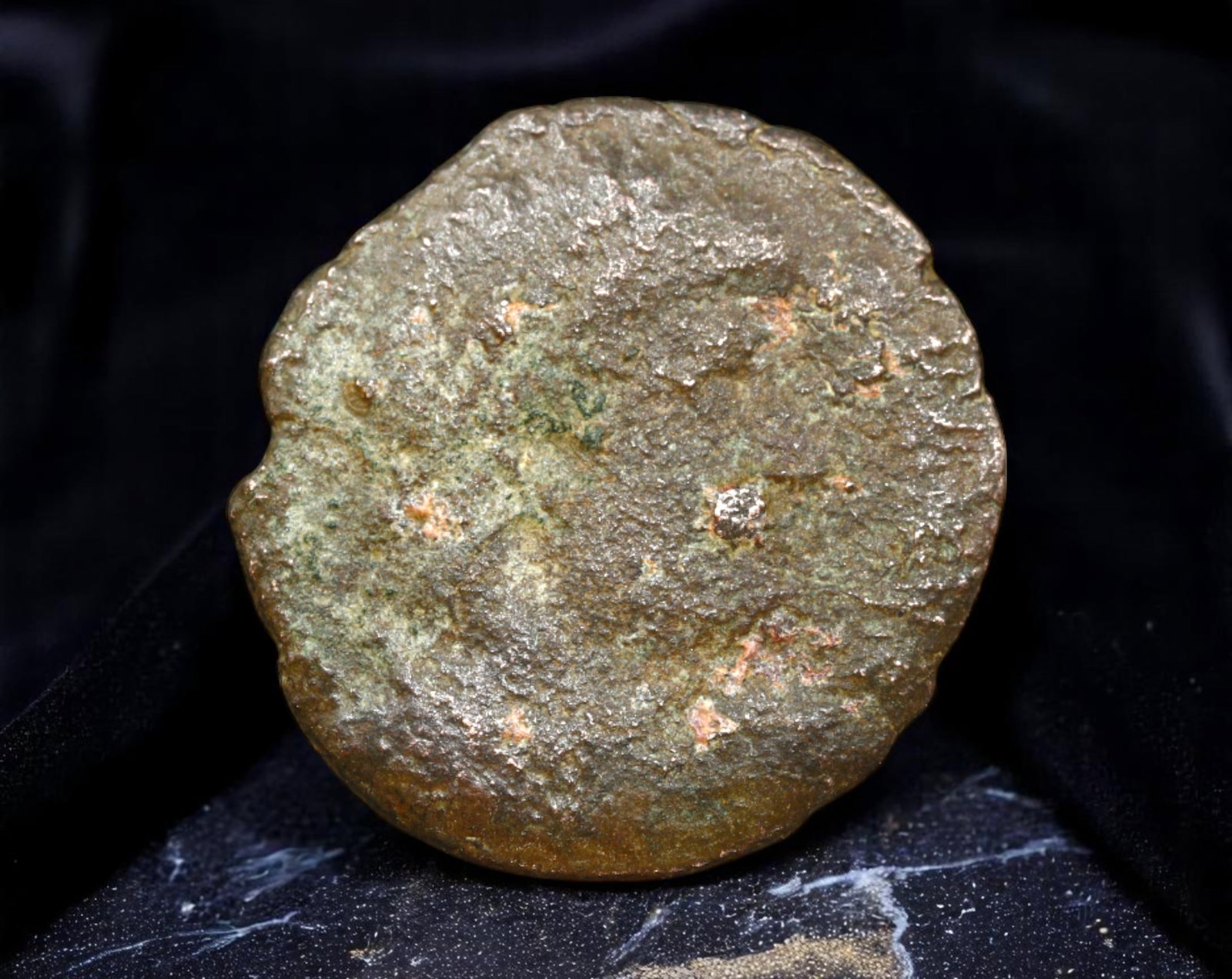 ROMAN EMPIRE: Ancient AE Coin Bronze Issue, 18mm: Issued during one of the most transformative epochs of the Roman Empire, this bronze coin embodies the endurance and adaptability of Roman statecraft across centuries. Its compact flan and timeworn su