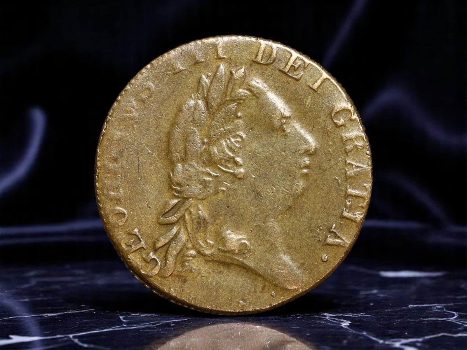 GREAT BRITAIN: George III - 'In Memory of the Good Old Days' Brass Token, 1768, 25mm (1 of 2)