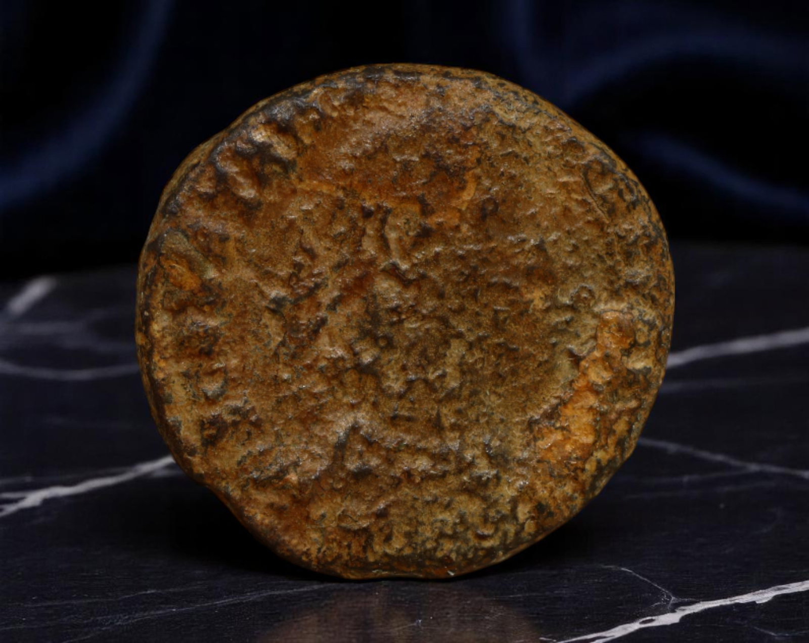 ROMAN EMPIRE: Ancient AE Coin Bronze Issue, 18mm: Issued during one of the most transformative epochs of the Roman Empire, this bronze coin embodies the endurance and adaptability of Roman statecraft across centuries. Its compact flan and timeworn su