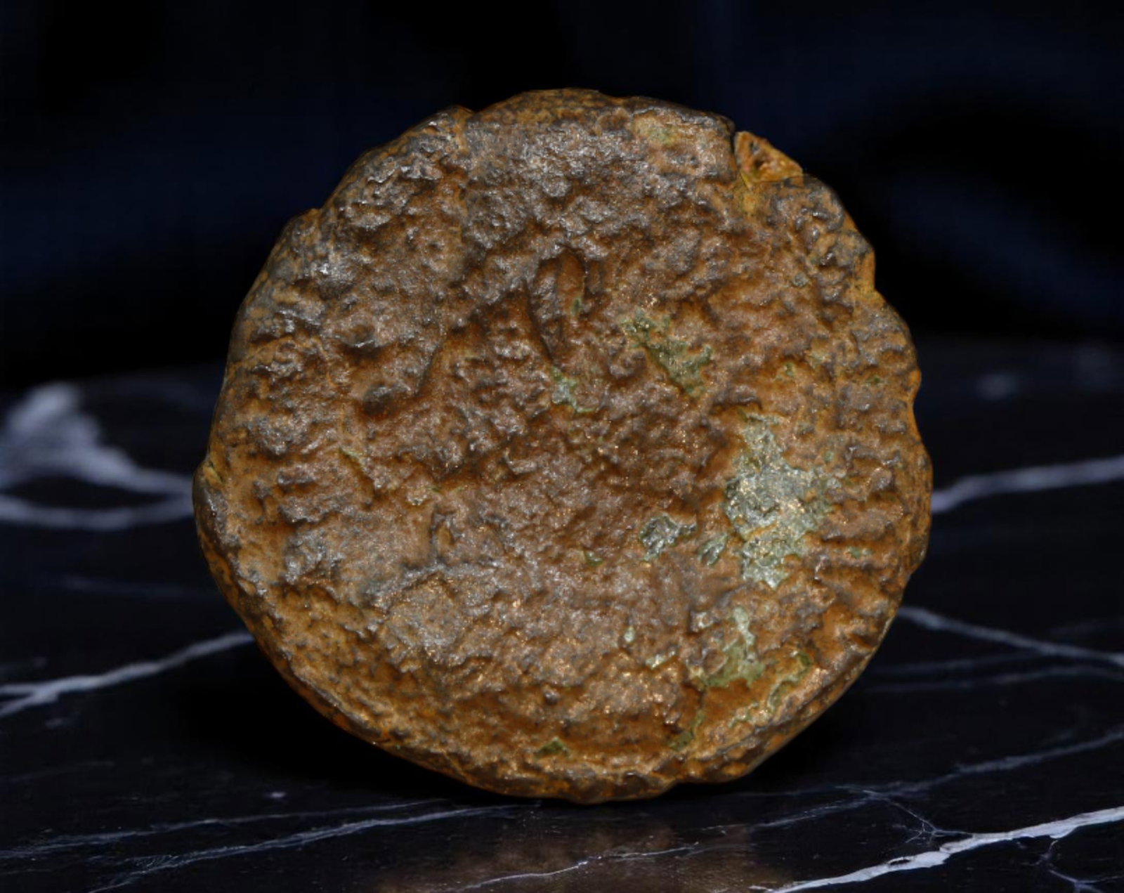 ROMAN EMPIRE: Ancient AE Coin Bronze Issue, 17mm: Issued during one of the most transformative epochs of the Roman Empire, this bronze coin embodies the endurance and adaptability of Roman statecraft across centuries. Its compact flan and timeworn su