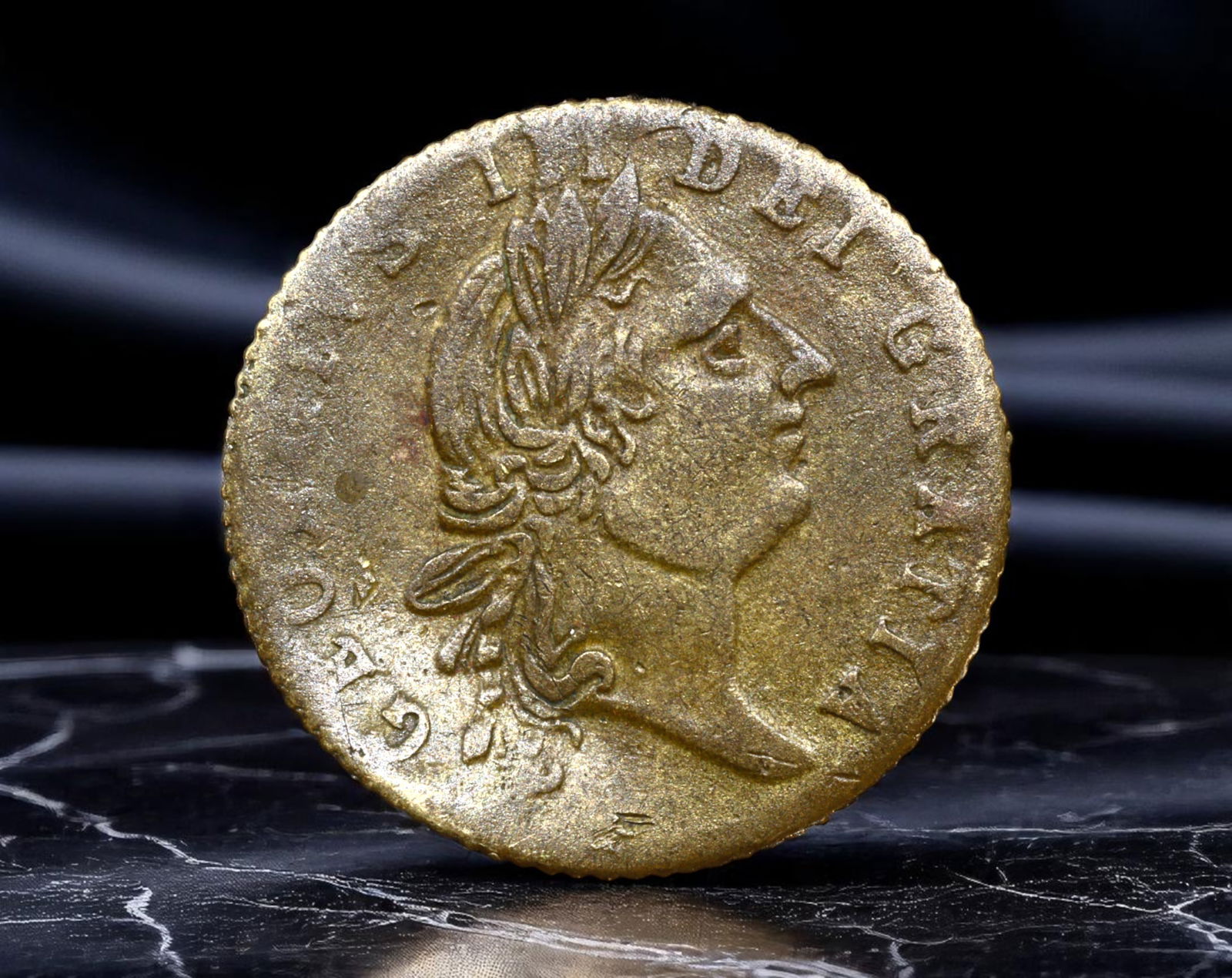 UNITED KINGDOM: George III - "Good Old Days" Nostalgic Brass Token, 1788, 20mm (1 of 2)