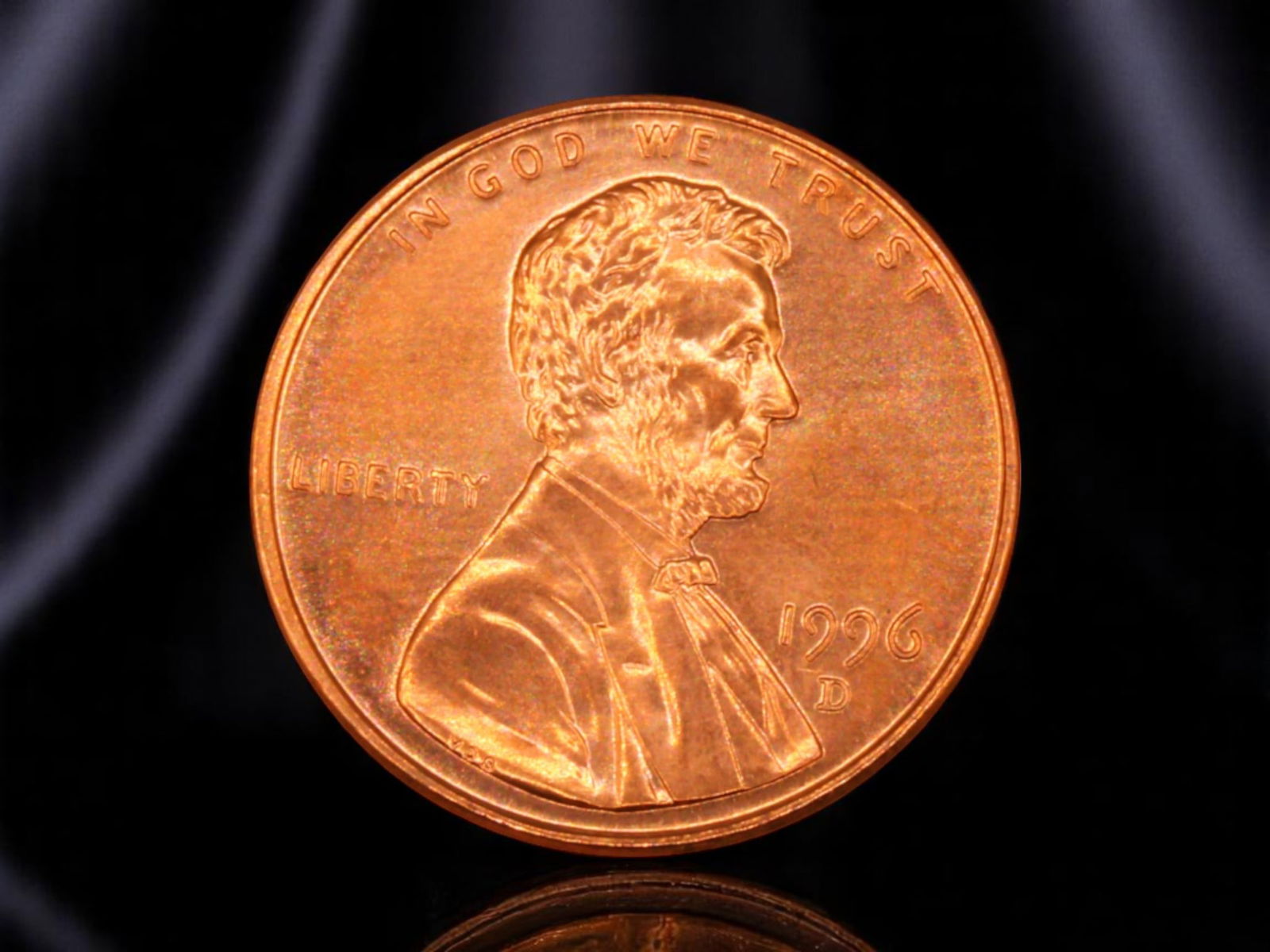 UNITED STATES: Lincoln Memorial - Civic Endurance 1 Cent Coin, 1996 D, 18.8mm (1 of 2)