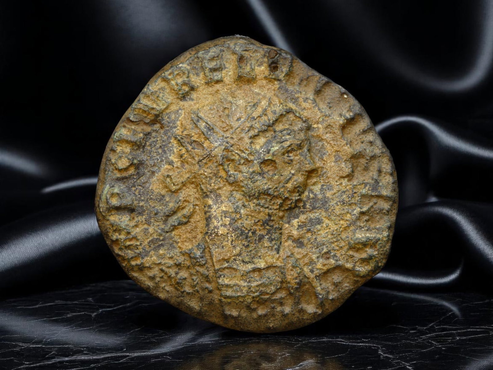 ANCIENT ROMAN EMPIRE: Ancient AE Bronze Coin Issue, 20mm: Issued during one of the most transformative epochs of the Roman Empire, this bronze coin embodies the endurance and adaptability of Roman statecraft across centuries. Its compact flan and timeworn su
