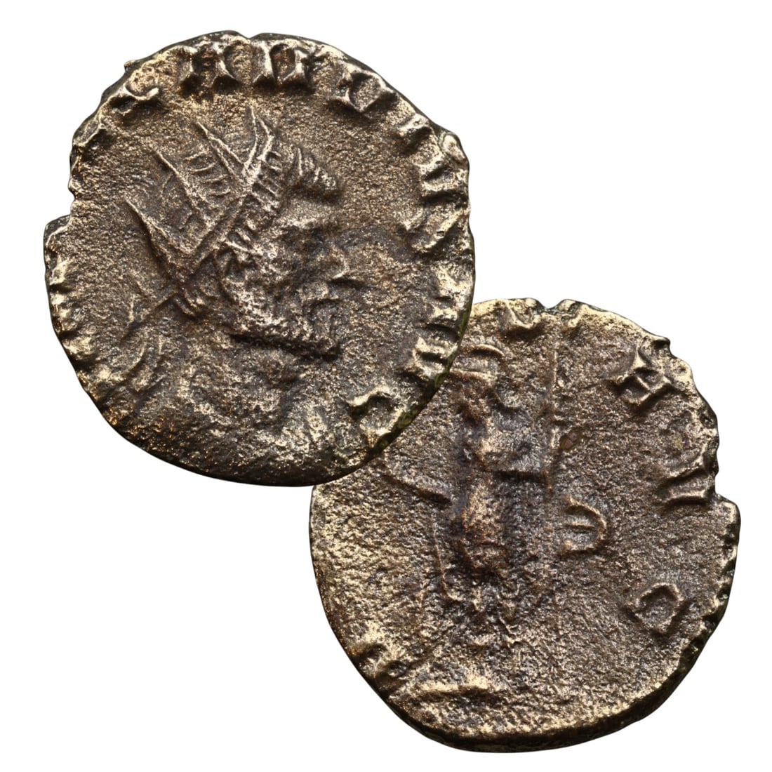 ANCIENT ROMAN EMPIRE: Ancient AE Bronze Coin Issue, 18mm: Issued during one of the most transformative epochs of the Roman Empire, this bronze coin embodies the endurance and adaptability of Roman statecraft across centuries. Its compact flan and timeworn su