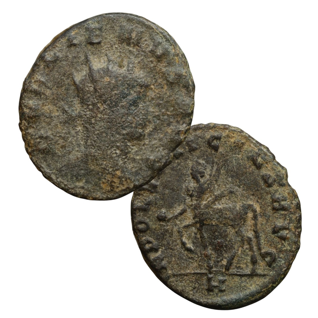 ANCIENT ROMAN EMPIRE: Ancient AE Bronze Coin Issue, 20mm: Issued during one of the most transformative epochs of the Roman Empire, this bronze coin embodies the endurance and adaptability of Roman statecraft across centuries. Its compact flan and timeworn su