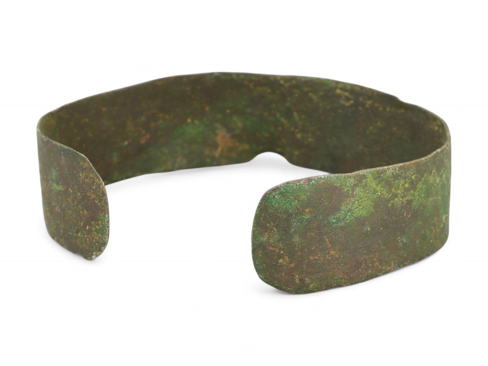 Ancient Celtic Broad-Cuff Bronze Ritual Bracelet, c. 4th-2nd Century BCE (1 of 2)