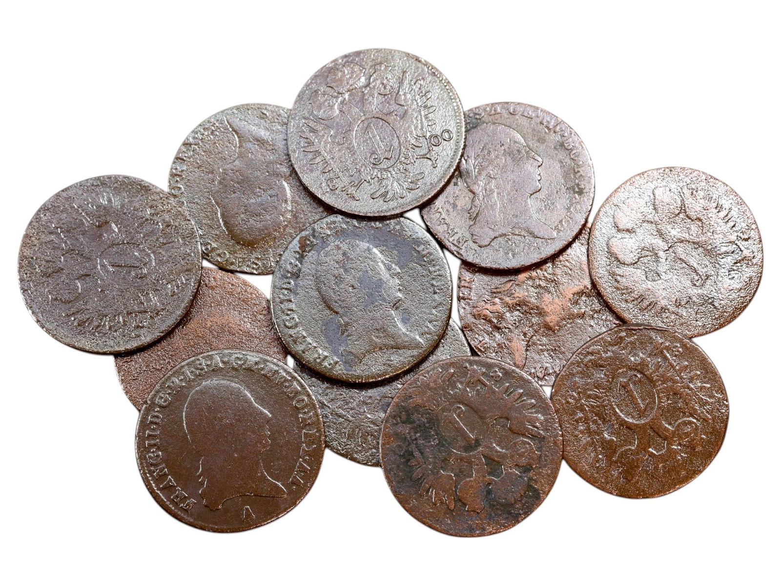 AUSTRIA: Twilight of the Holy Roman Empire - Francis II 1 Kreuzer Coin Lot, 1800 (1 of 1)