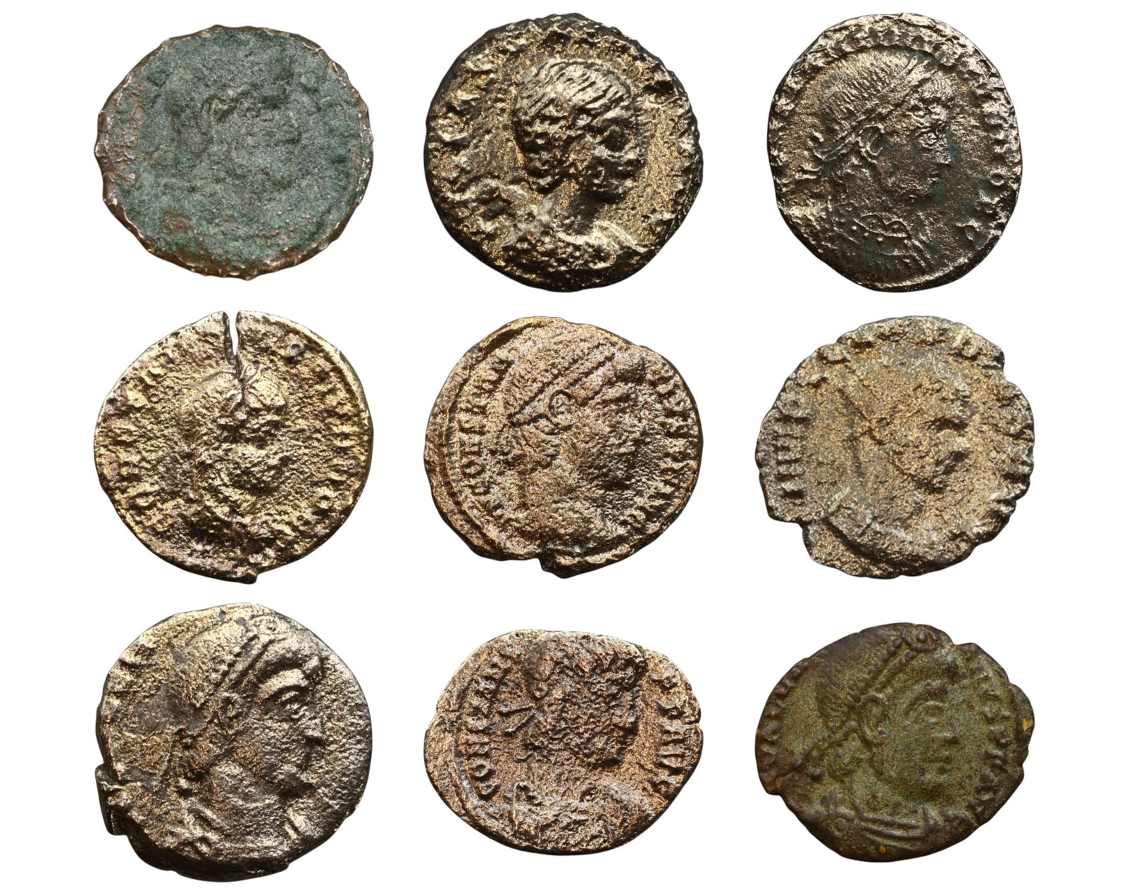 Timed Lot Auction - Historic Coins by the Hundreds, Sold As Is: In this special auction day, we present a broad and historically layered offering of numismatic material spanning ancient empires to modern post-war Europe. To accommodate the extensive diversity of c