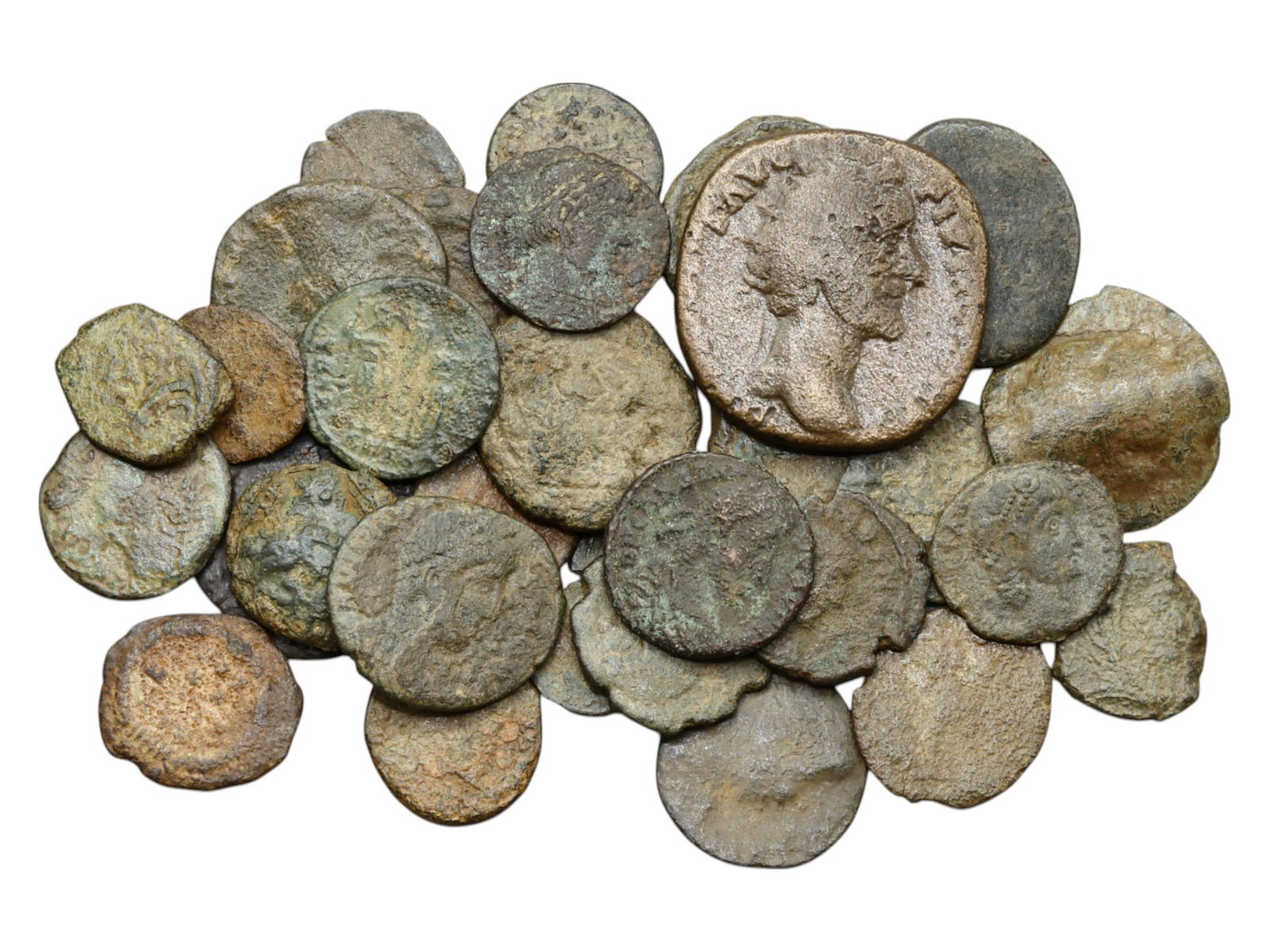 Timed Lot Auction - Historic Coins by the Hundreds, Sold As Is: In this special auction day, we present a broad and historically layered offering of numismatic material spanning ancient empires to modern post-war Europe. To accommodate the extensive diversity of c