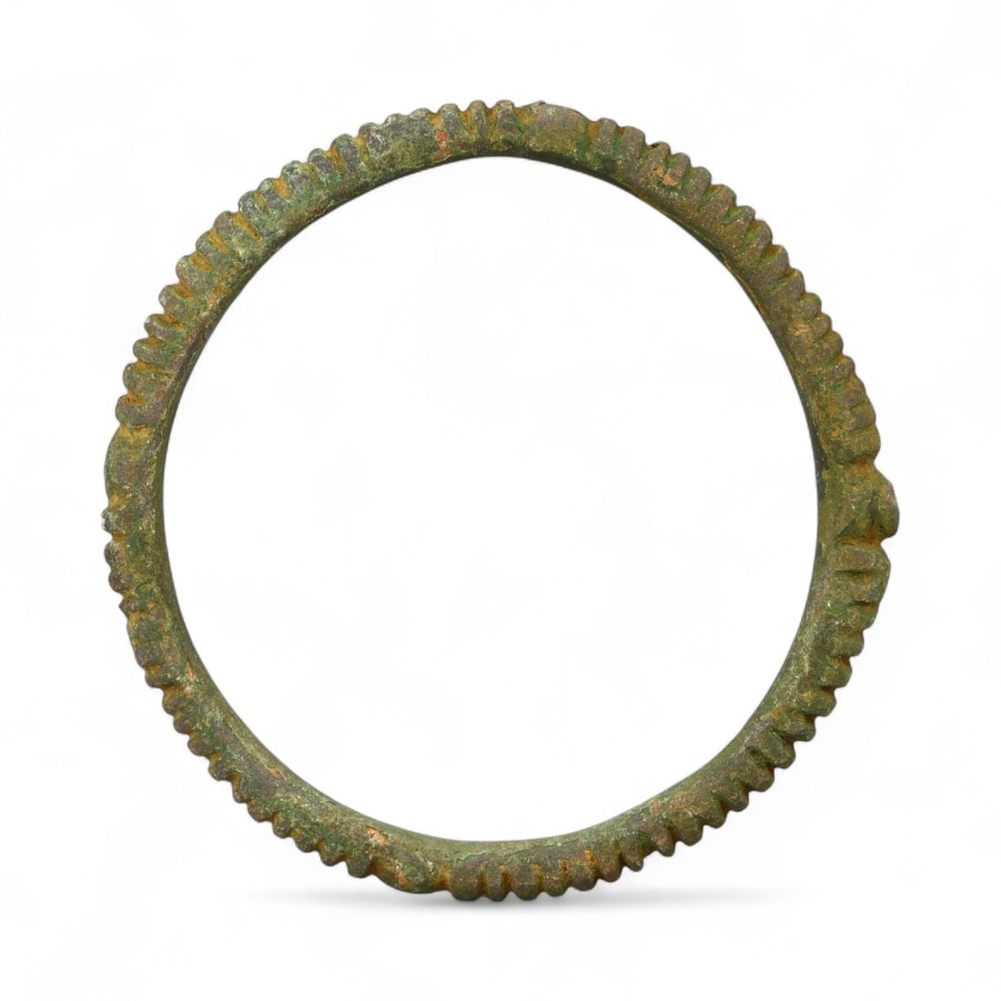 Ancient Celtic Spiral Ribbed Bronze Bracelet, c. 3rd-1st Century BCE (1 of 2)