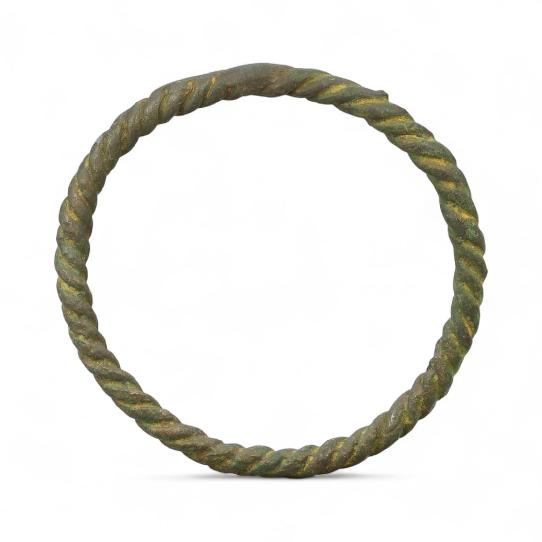 Ancient Celtic Twisted Bronze Currency Bracelet, c. 3rd-1st Century BCE (1 of 2)