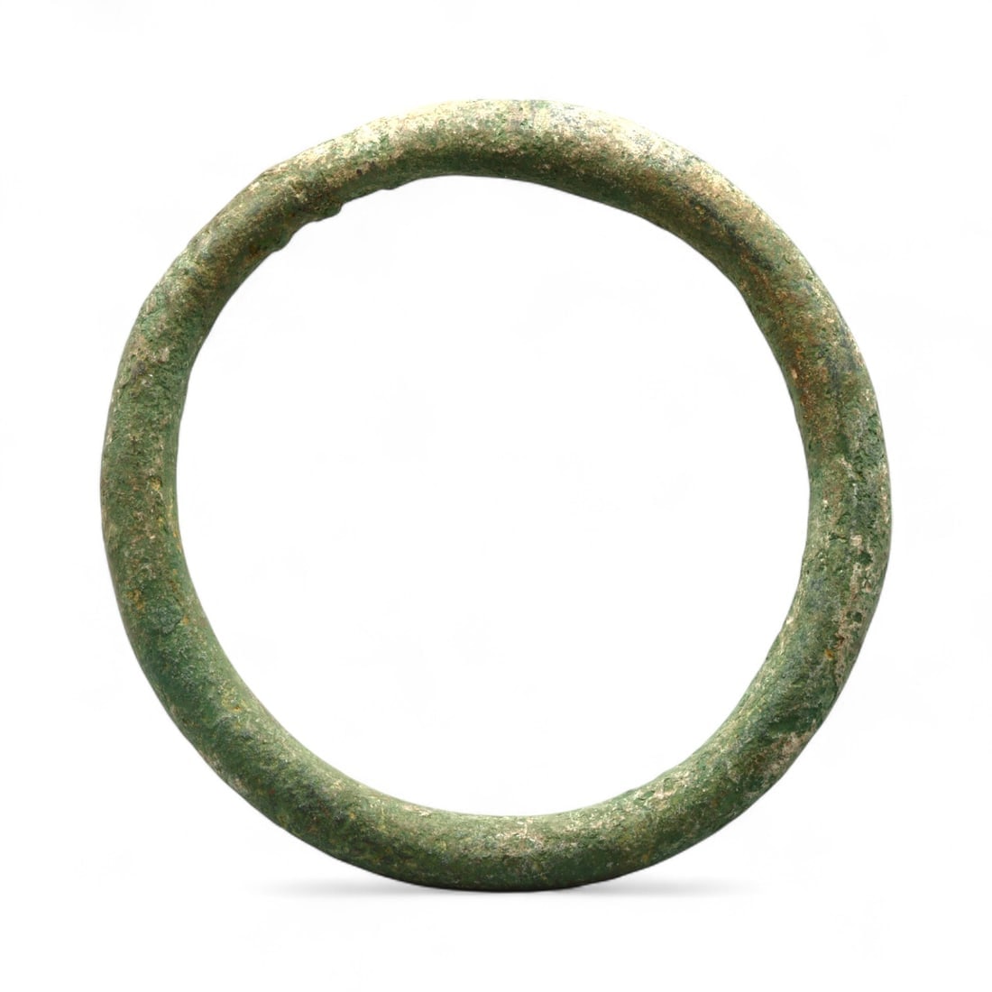 Ancient Celtic Spiral Motif Closed Form Bronze Bracelet, c. 3rd-1st Century BCE (1 of 2)