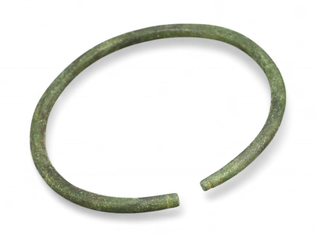 Ancient Viking Twisted Rod Plain Bronze Armring, c. 9th-11th Century CE (1 of 1)