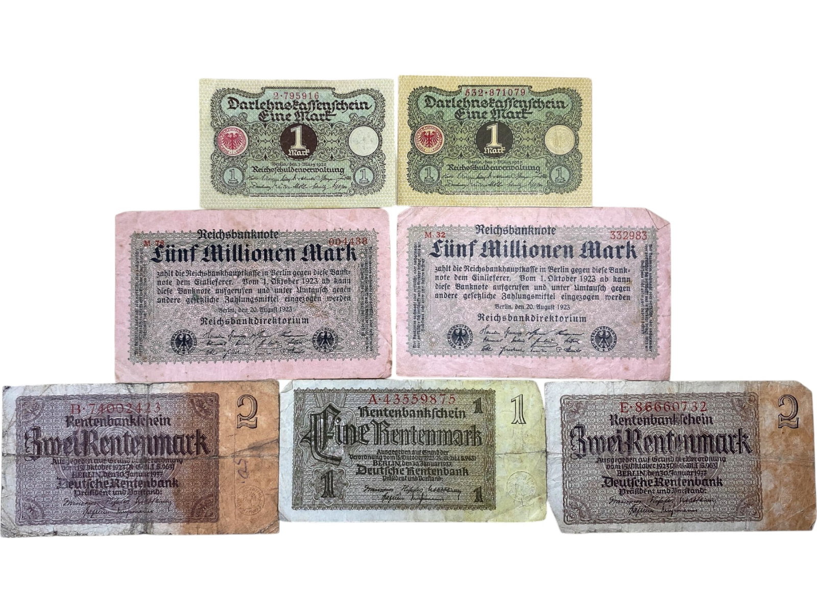 Timed Lot Auction - Historic Banknotes from Germany's War and Inflation Eras, Sold As Is: This timed auction showcases a powerful segment of financial history through original German banknotes, most dating from the World War I, Weimar hyperinflation, and WWII periods. Every lot includes mu