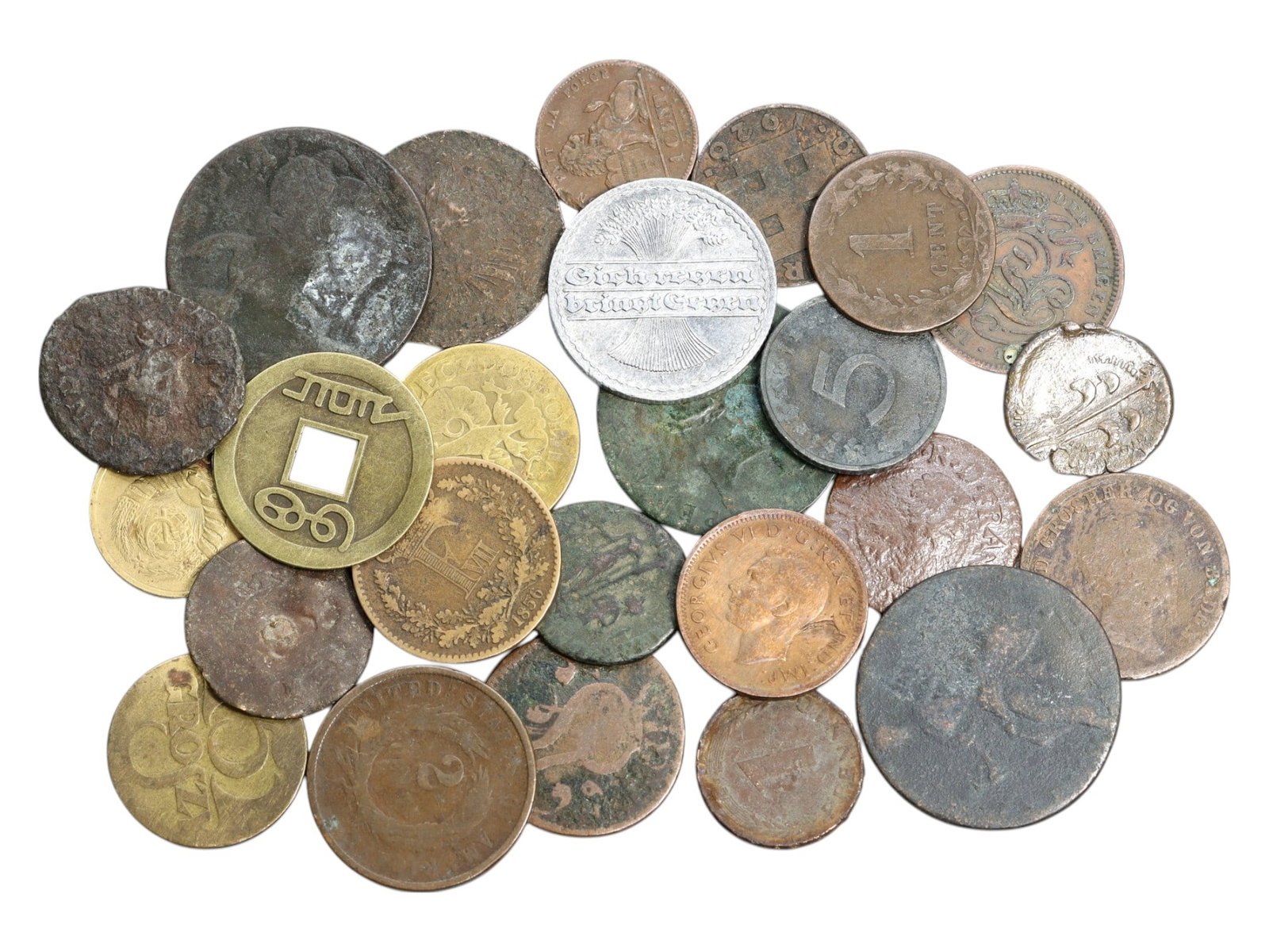 Timed Lot Auction - Historic Coins by the Hundreds, Sold As Is: In this special auction day, we present a broad and historically layered offering of numismatic material spanning ancient empires to modern post-war Europe. To accommodate the extensive diversity of c