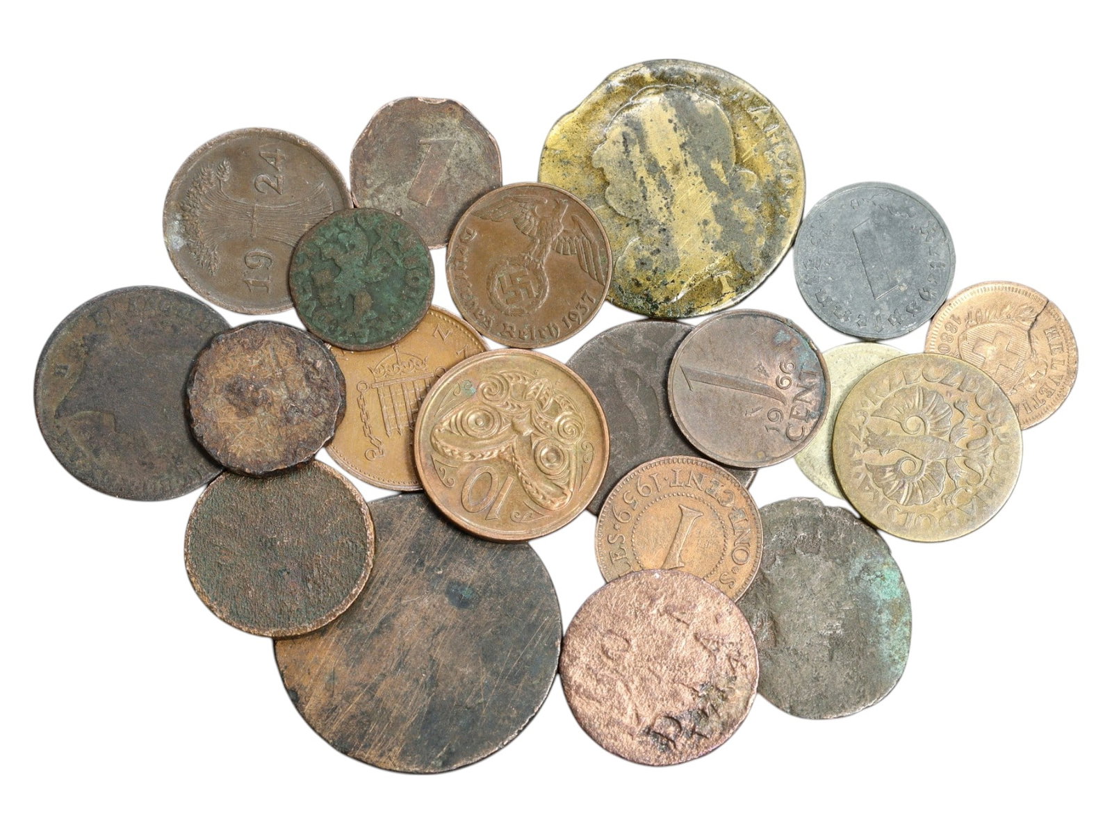 Timed Lot Auction - Historic Coins by the Hundreds, Sold As Is: In this special auction day, we present a broad and historically layered offering of numismatic material spanning ancient empires to modern post-war Europe. To accommodate the extensive diversity of c