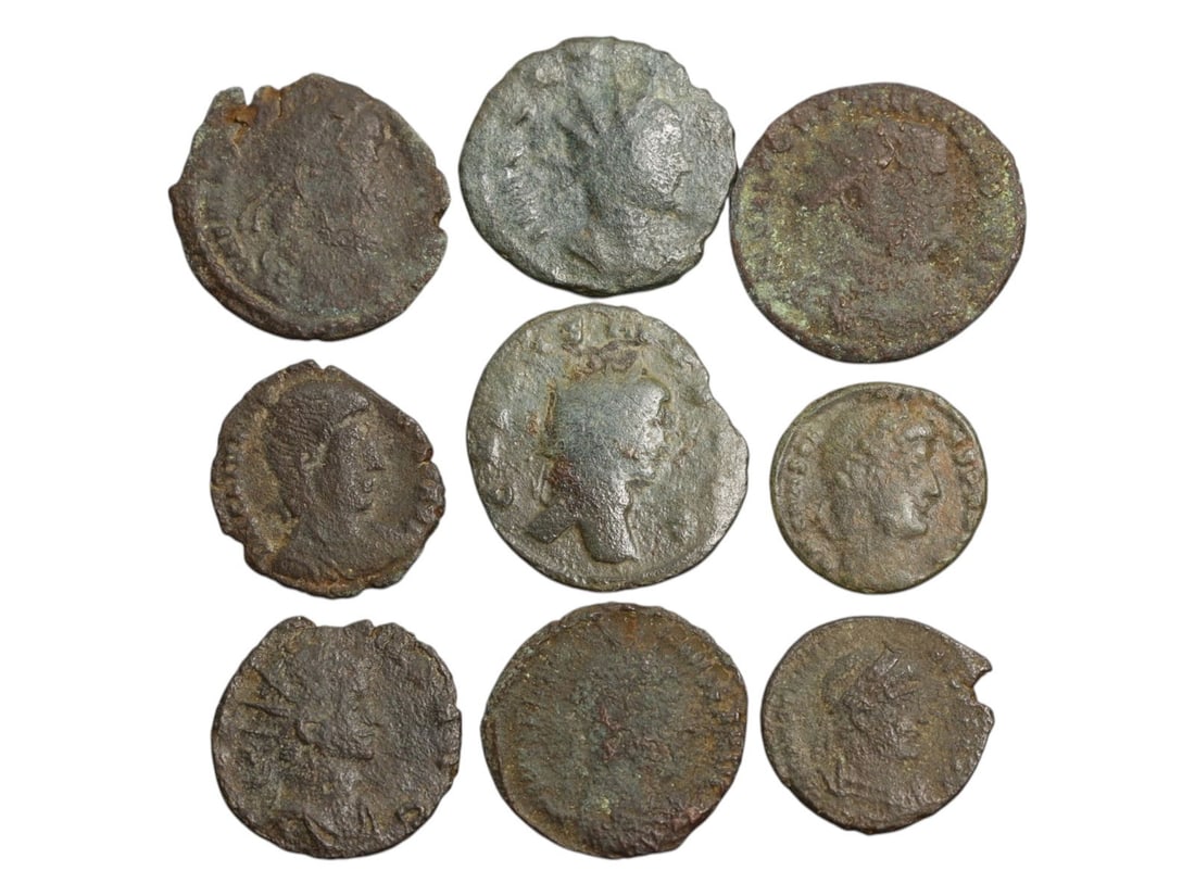 Timed Lot Auction - Historic Coins by the Hundreds, Sold As Is: In this special auction day, we present a broad and historically layered offering of numismatic material spanning ancient empires to modern post-war Europe. To accommodate the extensive diversity of c