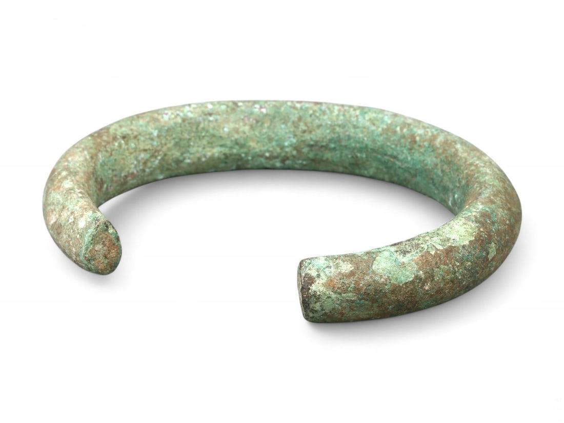 Ancient Celtic Proto-Currency Coil Bracelet, Bronze Trade Torque, c. 800-500 BCE (1 of 2)