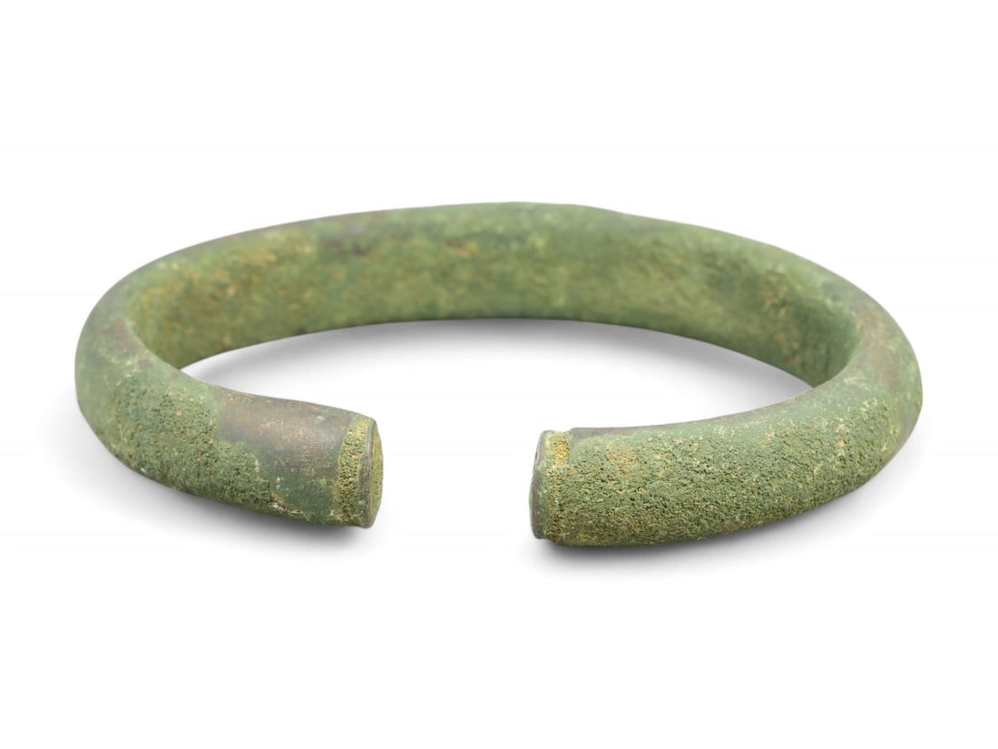 Ancient Celtic Status-Marked Bronze Power Bracelet, c. 2nd-1st Century BCE (1 of 2)