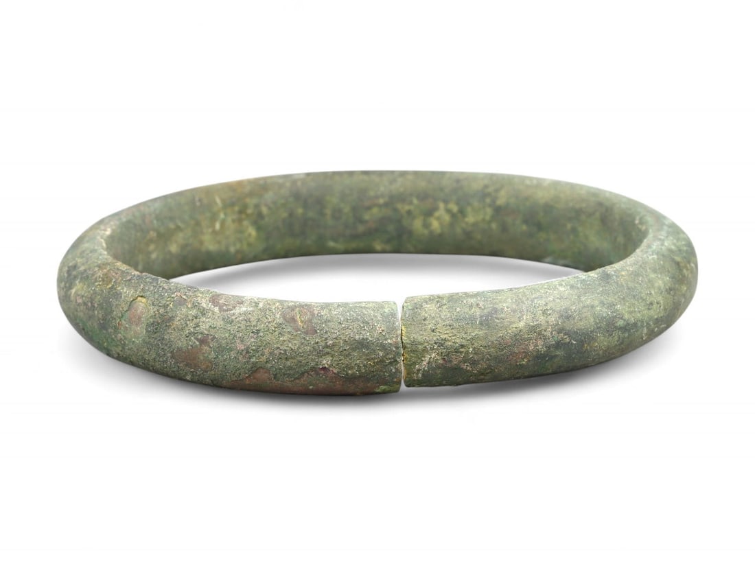 Ancient Celtic Solid-Cast Bronze Armilla Bracelet, c. 2nd-1st Century BCE (1 of 2)