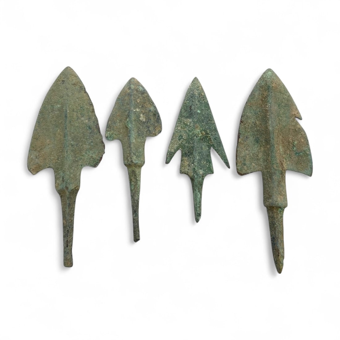 Ancient Luristan Bronze Arrowhead Set of Four, 5.5-7cm, 46g (1 of 2)