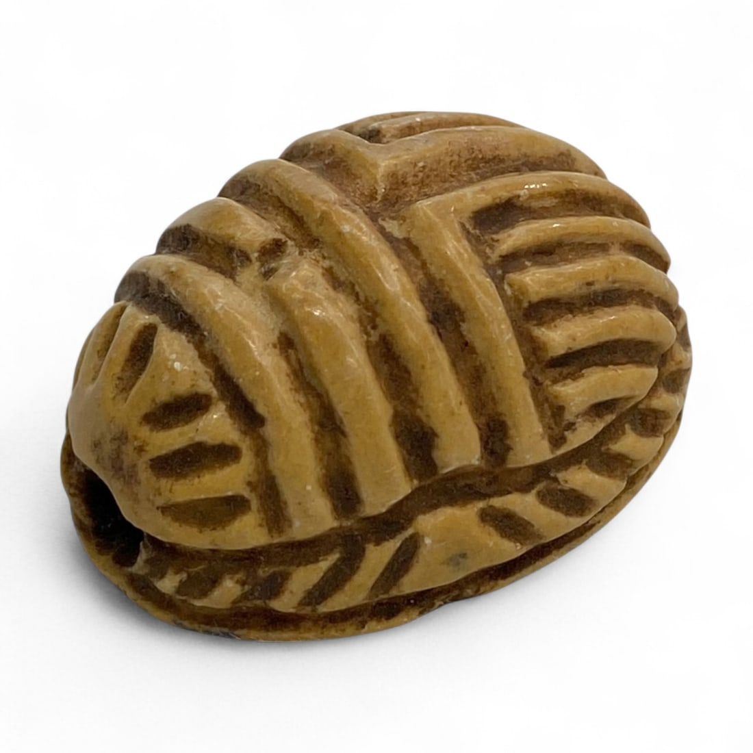 Ancient Coptic Egyptian Scarab Amulet in Glazed Composition, c. 4th-7th Century CE, 15g (1 of 7)