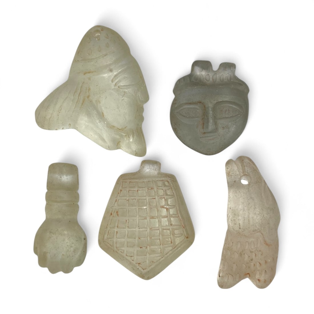 Ancient Near Eastern Carnelian Amulet Carvings, Symbolic Figures & Totems, 1st Millennium BCE - 43g (1 of 2)