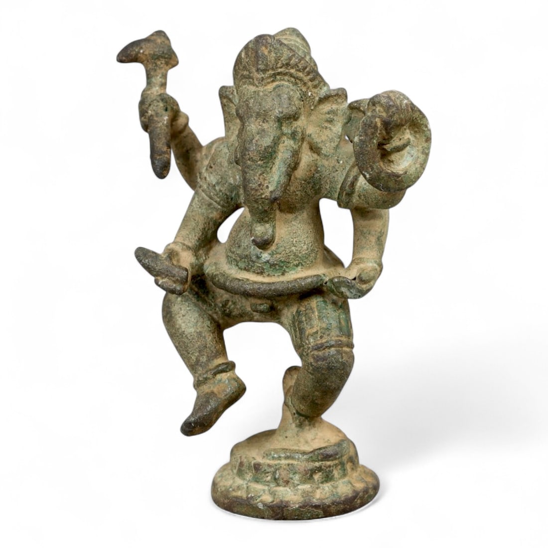 Ancient Himalayan Dancing Ganesha Bronze Ritual Figurine, 10th-13th centuries CE, 77g (1 of 3)